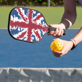 Palas De Pickleball Union Jack Liquid Art
