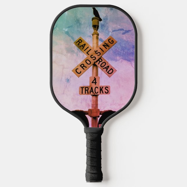 Palas De Pickleball Urban Rustic Cityscape Waiting 2 Pickleball Paddle (Anverso)