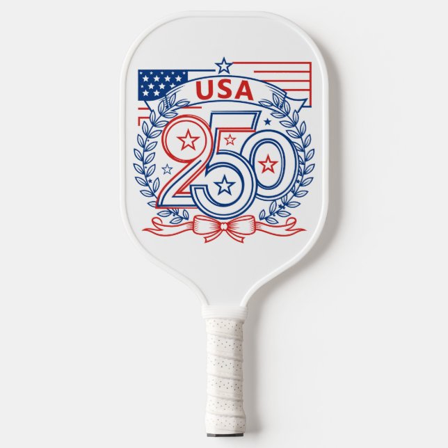 Palas De Pickleball USA 250 Patriotic Anniversary Emblem Design (Anverso)