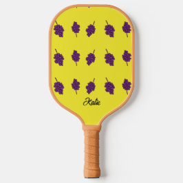 Palas De Pickleball Uvas moradas personalizadas amarillas