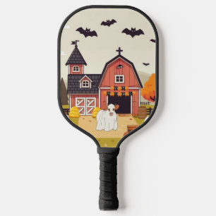 Palas De Pickleball Vaca y granja de Halloween