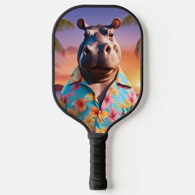 Palas De Pickleball Vacaciones de Hipopótamo (Anverso)