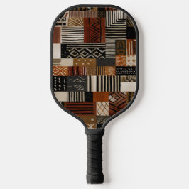 Palas De Pickleball Variaciones de motivos africanos en tonos tierra