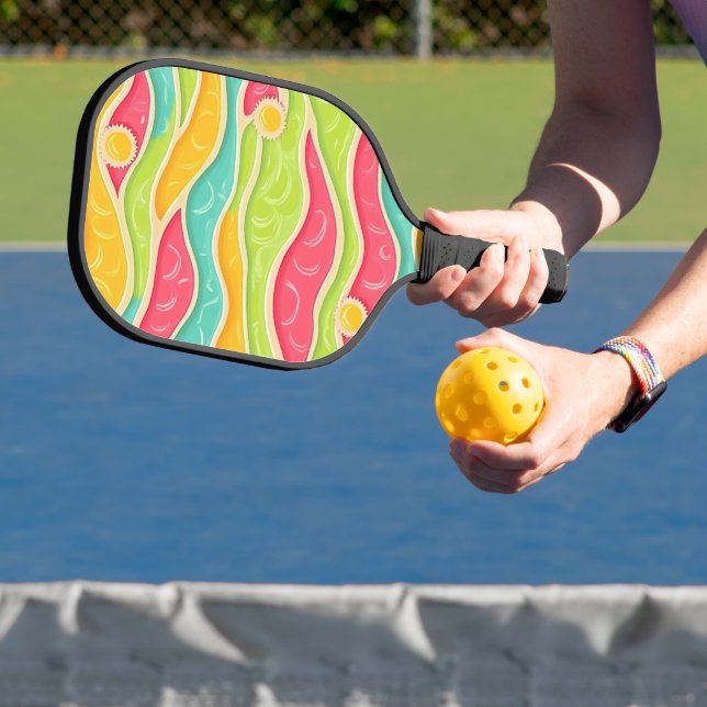 PALAS DE PICKLEBALL VERANO OLAS AZUL VERDE AMARILLO ROSA (in situ)