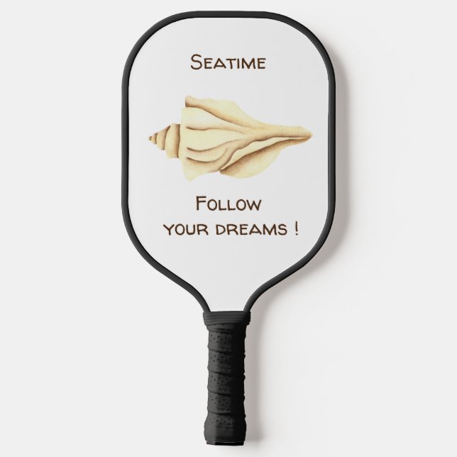 Palas De Pickleball Verano Sigue tus sueños Shell Romántico  (Reverso )