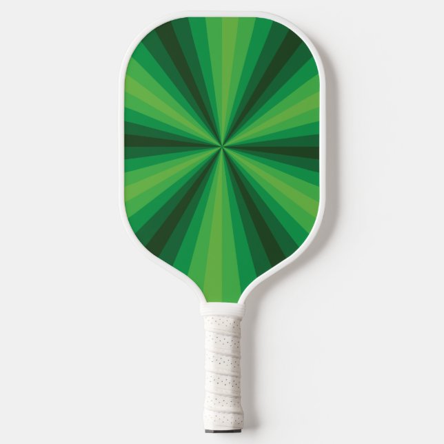 Palas De Pickleball Verde de ilusión óptica (Anverso)