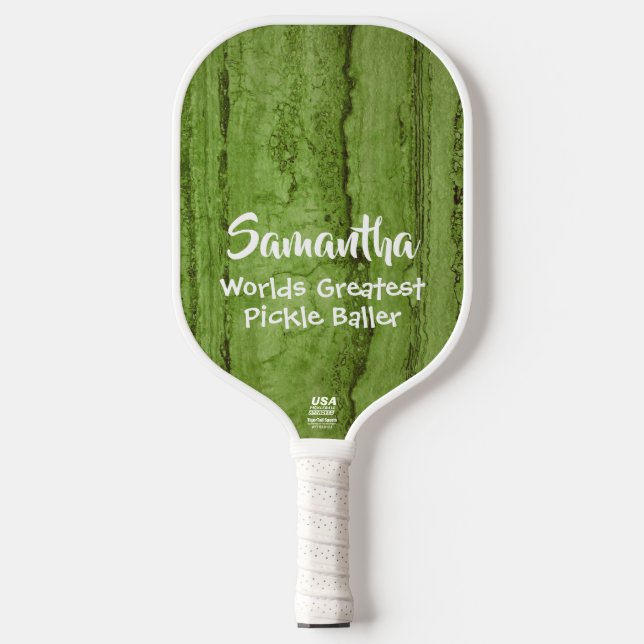 Palas De Pickleball Verde divertido (Anverso)