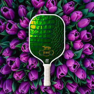 Palas De Pickleball Verde irlandés monogramado de moda