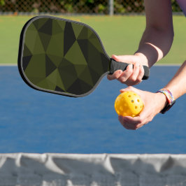 Palas De Pickleball Verde oscuro del ejército negro patrón de malla ge