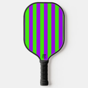 Palas De Pickleball Verde Psicodélico Eléctrico Púrpura Y Harlequino