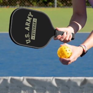 Palas De Pickleball Veterano del Ejército de EE. UU. América Bandera A