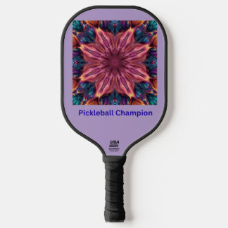Palas De Pickleball Vibrant Mandala Pickleball Paddle