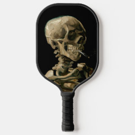 Palas De Pickleball Vincent van Gogh - Calavera con cigarrillo en llam