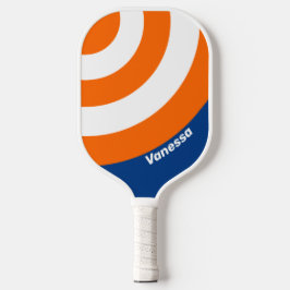 Palas De Pickleball Vintage Big City Circle Stripe con nombre