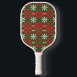 Palas De Pickleball Vintage Christmas/winter con estampado<br><div class="desc">festivo</div>