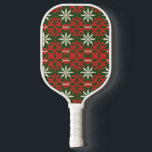 Palas De Pickleball Vintage Christmas/winter con estampado<br><div class="desc">festivo</div>