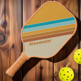 Palas De Pickleball Vintage Deert Rainbow Desert con nombre