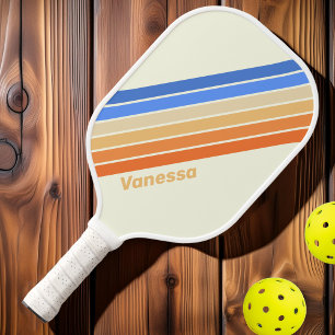 Palas De Pickleball Vintage Océano Rayado con Nombre