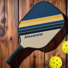 Palas De Pickleball Vintage Playa Deportiva Arena Rayada con Nombre