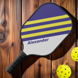 Palas De Pickleball Vintage Sport Electric Limón Uva Rayas Nombre