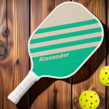 Vintage Sport Rayas Verde Menta con Nombre