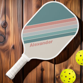 Palas De Pickleball Vintage Sport Soft Sea Shell con nombre