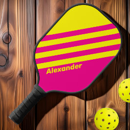 Palas De Pickleball Vintage Sport Sun Tiras empapadas con nombre
