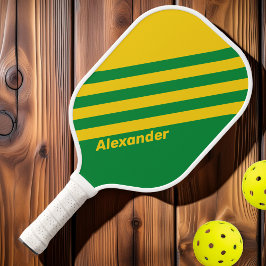 Palas De Pickleball Vintage Sport Tropical Palm dos bandas con nombre