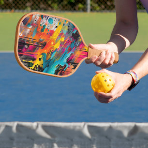 Palas De Pickleball Vivid Chaos Splash Graffiti