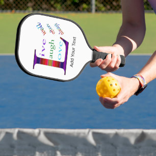 Palas De Pickleball Vivir bien, reír a menudo, amar siempre por Saylor