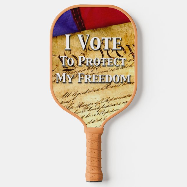 Palas De Pickleball Voto Para Proteger Mi Libertad (Anverso)