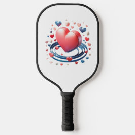 Palas De Pickleball Watercolor Heart Pickleball Padd– Unique Personali