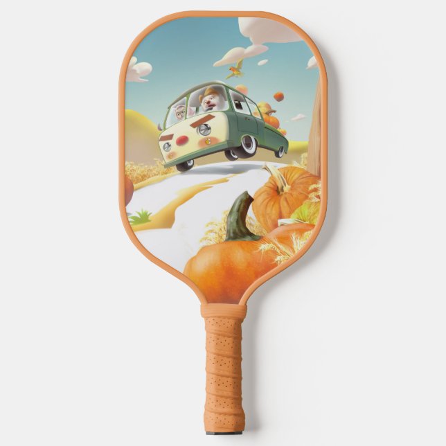 Palas De Pickleball Whimsical Pumpkin Ride (Anverso)