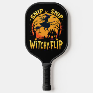 Palas De Pickleball Whimsical Witch Halloween Design - Snip Snip Flip
