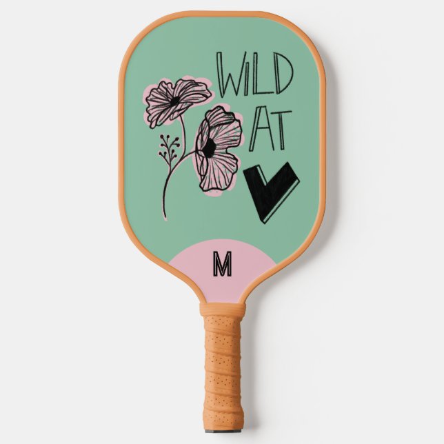 Palas De Pickleball Wild At Heart Whimsical Minty Green (Anverso)
