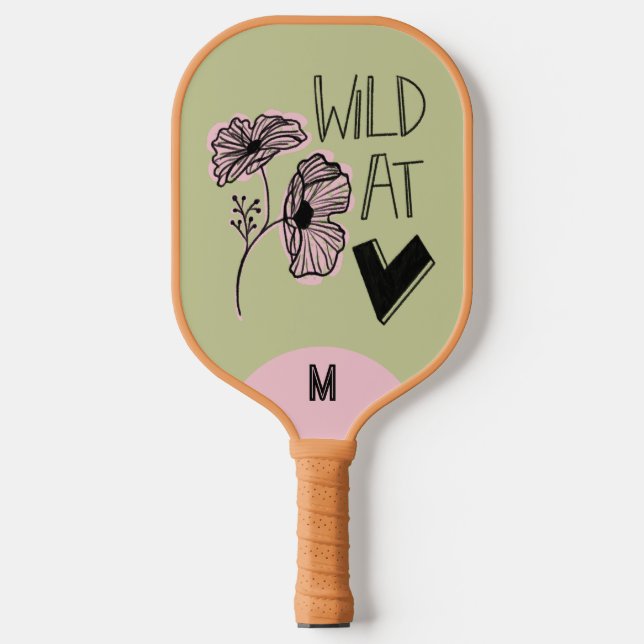 Palas De Pickleball Wild At Heart Whimsical Yellow Green (Anverso)