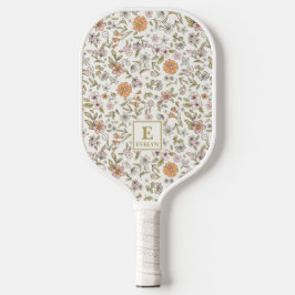 Palas De Pickleball Wildflower Custom Name Monogram