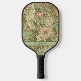 Palas De Pickleball William Morris Green Floral