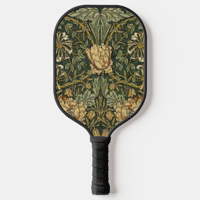 Palas De Pickleball William Morris Honeysuckle Green Floral (Anverso)