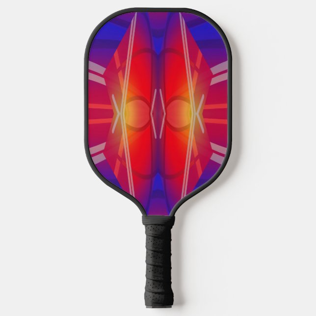 Palas De Pickleball Winging It Neon Layered Abstract Design (Anverso)