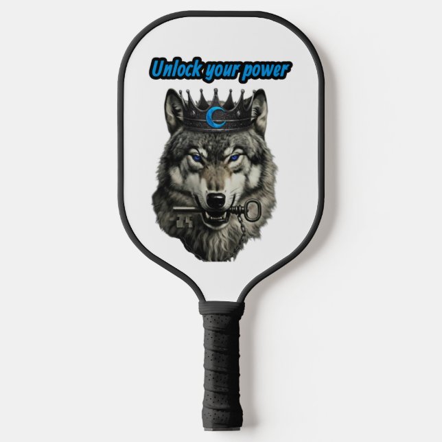 Palas De Pickleball wolf king unlock your power (Anverso)