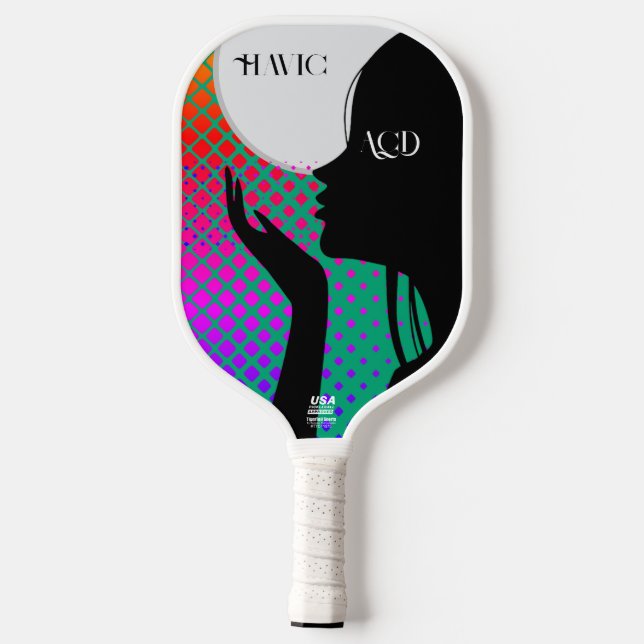 Palas De Pickleball WOMAN blowing kiss HAVIC ACD Pickleball Paddle (Reverso )