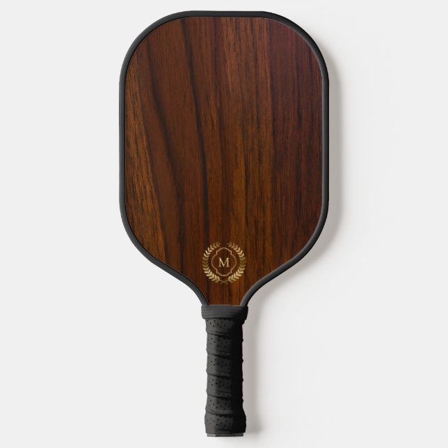 Palas De Pickleball Wood GoldLaurel Wreath de nuez oscura (Anverso)