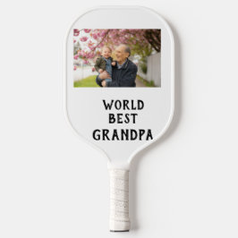 Palas De Pickleball World best Grandpa photo name father's day grandpa