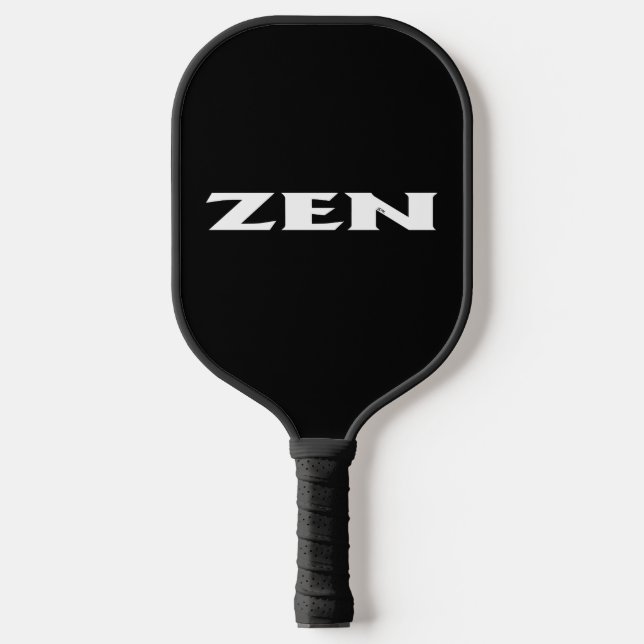 Palas De Pickleball Zen paleta de pickleball negra blanca (Anverso)