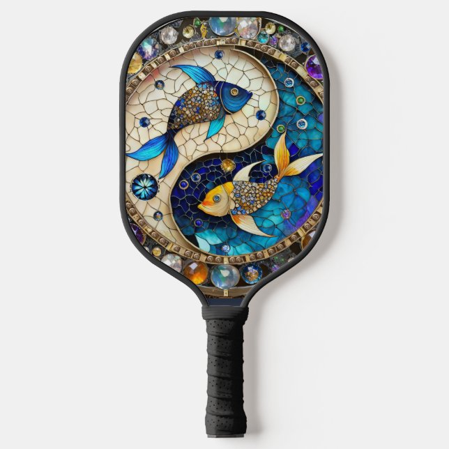 Palas De Pickleball Zodiac - Pisces Fish Yin y Yang (Anverso)