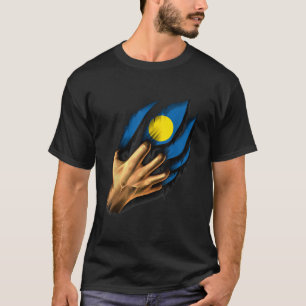 Palauan, camiseta con bandera de Palau, en mí