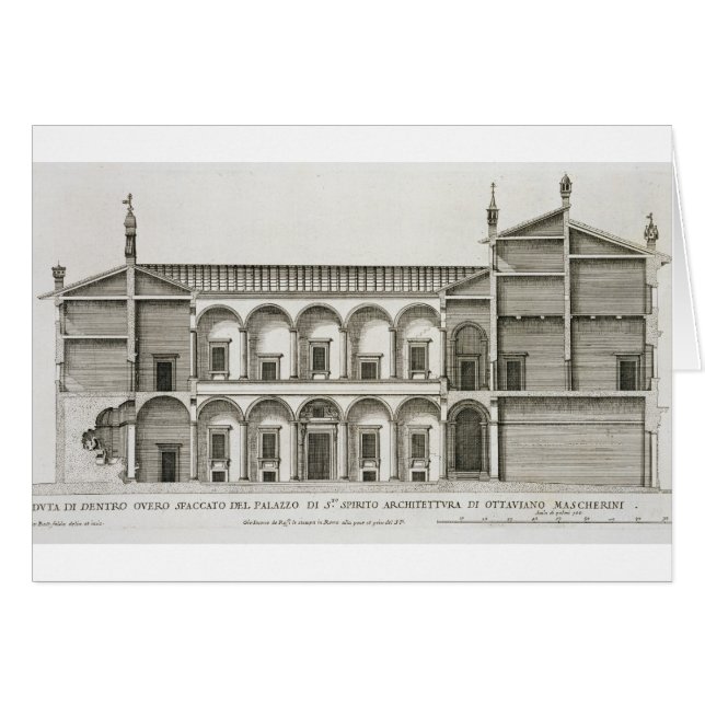 Palazzo di Santo Spirito, del Palazzi di Roma, (Anverso (Horizontal))