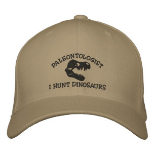 Paleontólogo "Cazo Dinnosaurios", gorra bordada