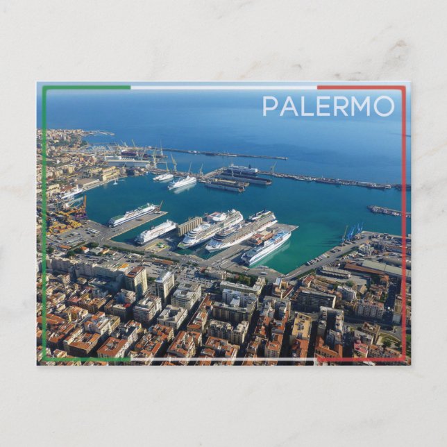 Palermo - Italia Tarjeta Postal. (Anverso)